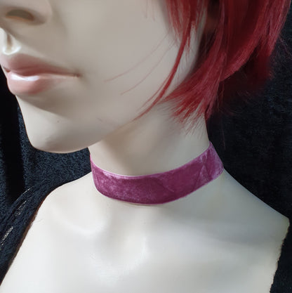 Weicher Choker, Samt, verschiedene Farben, 2,5cm breit