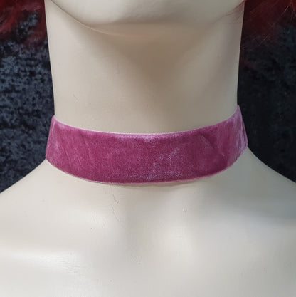 Weicher Choker, Samt, verschiedene Farben, 2,5cm breit