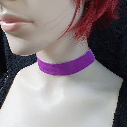 Weicher Choker, Samt, verschiedene Farben, 2,5cm breit