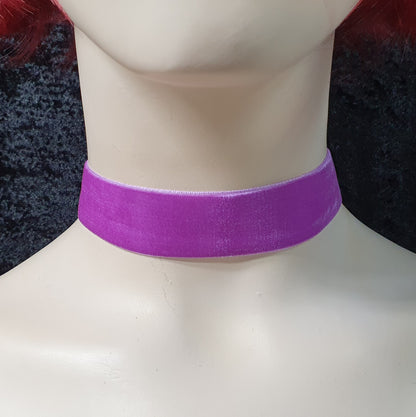 Weicher Choker, Samt, verschiedene Farben, 2,5cm breit